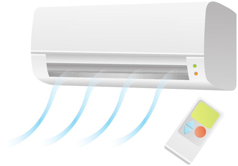 Onlinelabels Clip Art Air Condition Unit With Remote